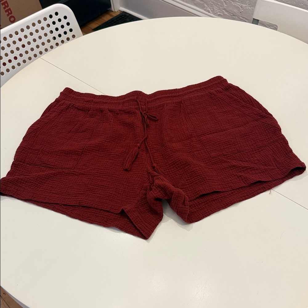 Royalty For Me Rust Shorts